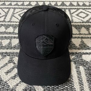 Columbia Logo Black Trucker Hat